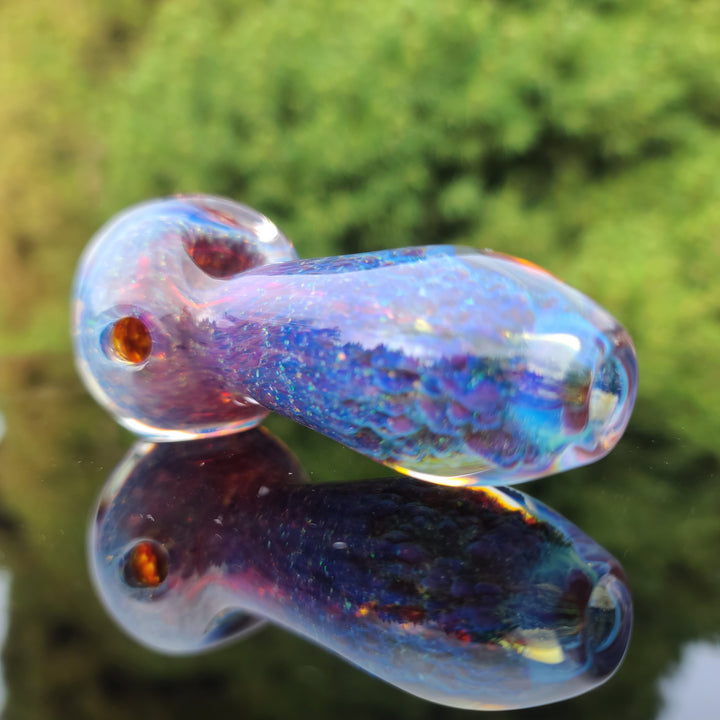 Purple Nebula Space Dust Pocket Pipe Glass Pipe Tako Glass   