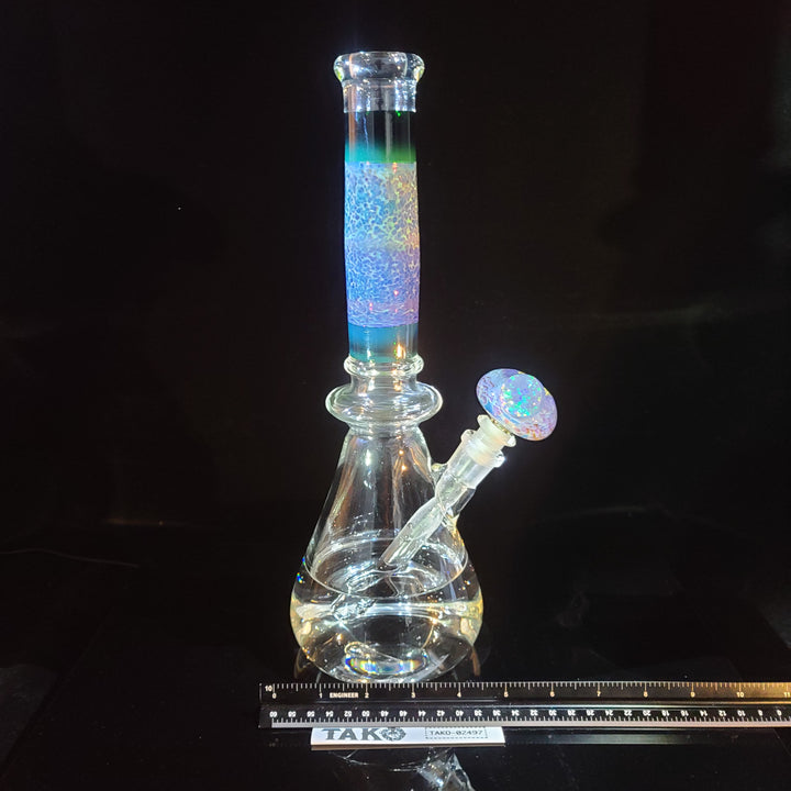 14" Purple Nebula Bong Glass Pipe Tako Glass   