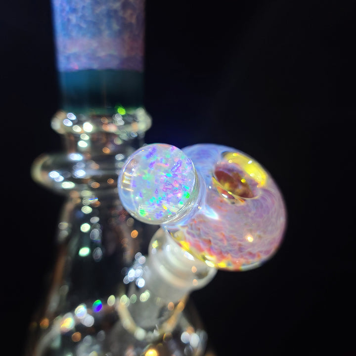 14" Purple Nebula Bong Glass Pipe Tako Glass   