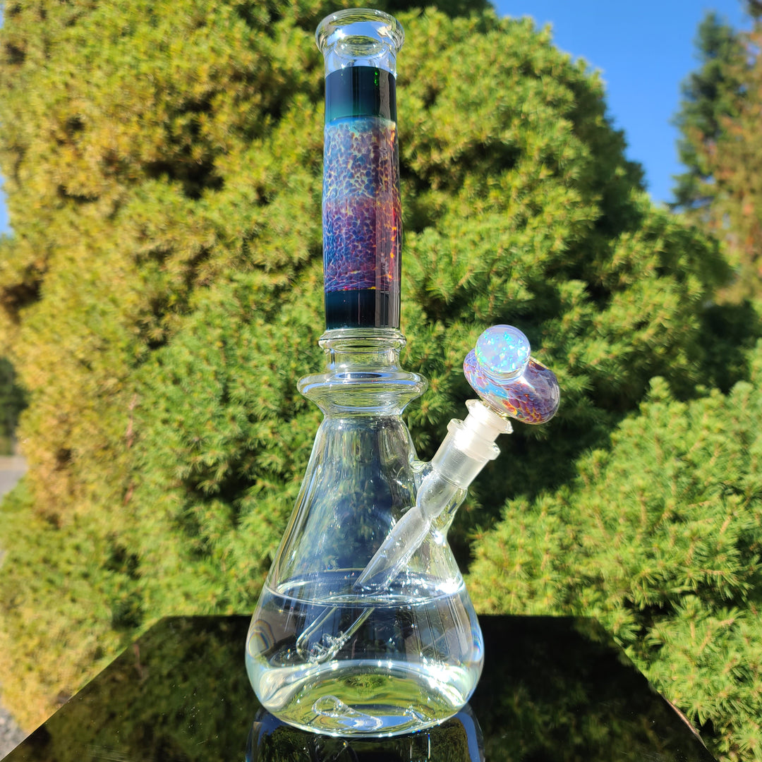 14" Purple Nebula Bong Glass Pipe Tako Glass   