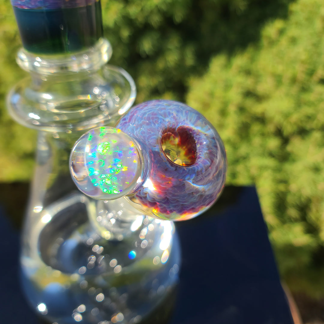 14" Purple Nebula Bong Glass Pipe Tako Glass   