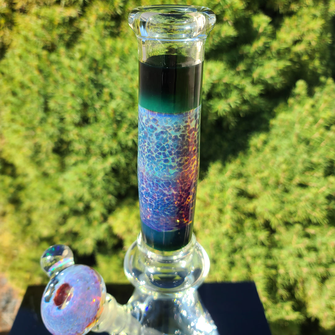 14" Purple Nebula Bong Glass Pipe Tako Glass   