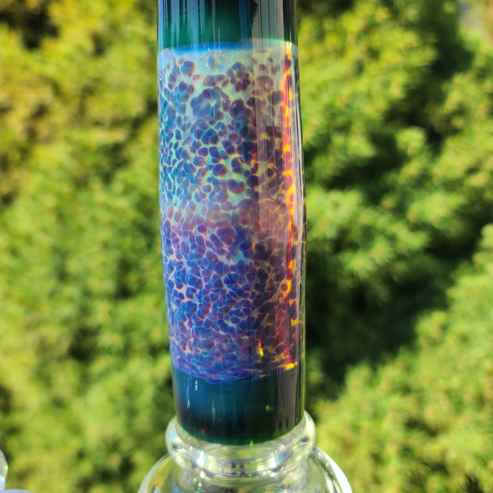 14" Purple Nebula Bong Glass Pipe Tako Glass   