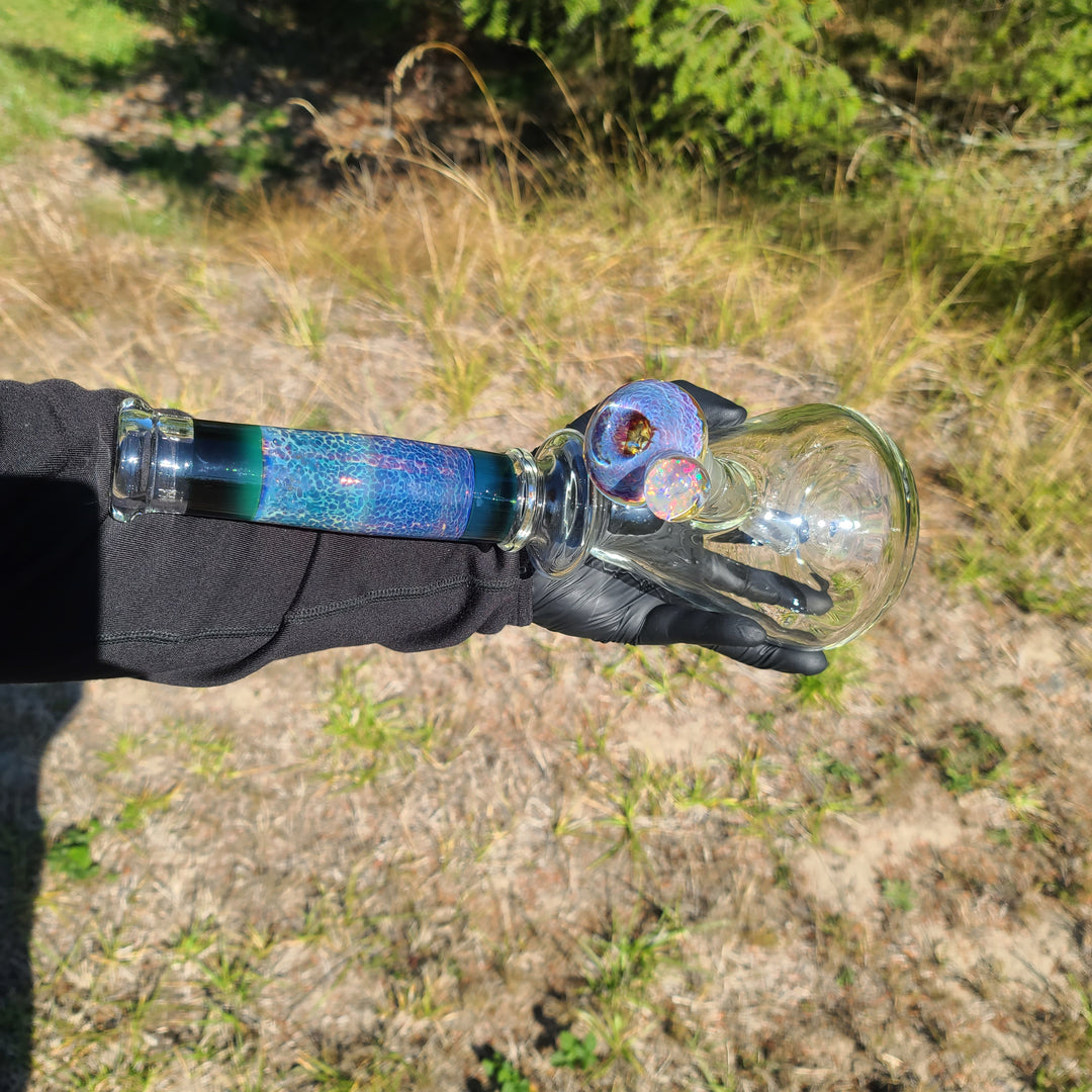 14" Purple Nebula Bong Glass Pipe Tako Glass   