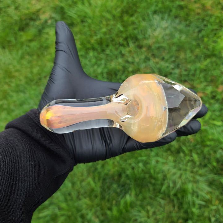 Dragon Crystal Dagger Gold Glass Pipe Glass Pipe Tako Glass   