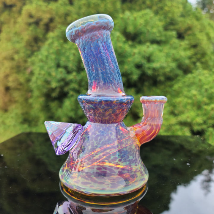 Purple Nebula 10 mm Mini Rig - No. 2  Tako Glass   