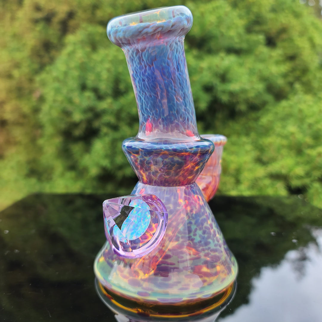 Purple Nebula 10 mm Mini Rig - No. 2  Tako Glass   