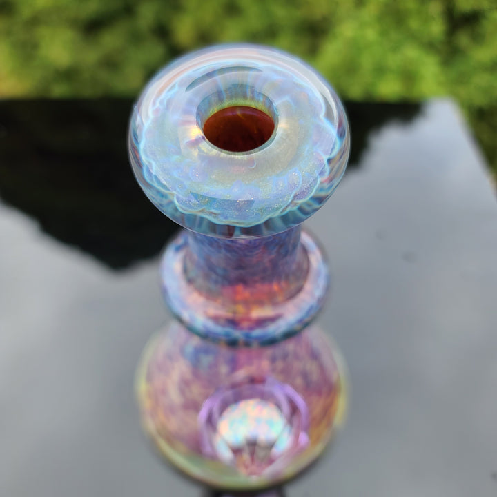 Purple Nebula 10 mm Mini Rig - No. 2  Tako Glass   