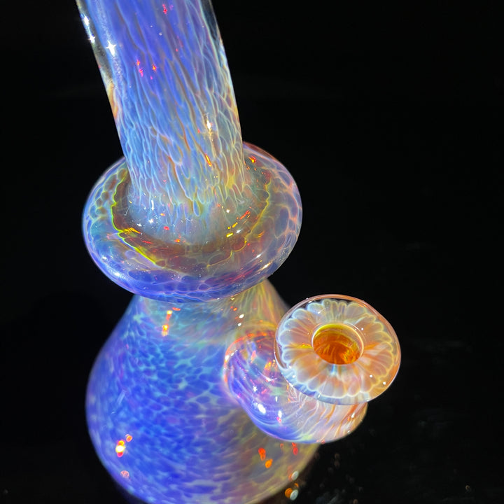 Purple Nebula Mini Rig with Black Planet Opal - No. 3 Glass Pipe Tako Glass   