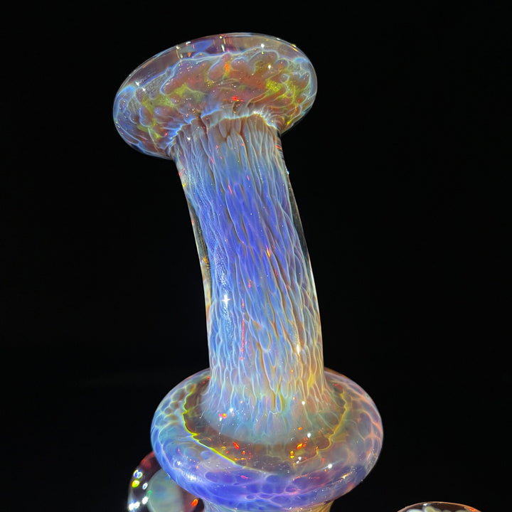 Purple Nebula Mini Rig with Black Planet Opal - No. 3 Glass Pipe Tako Glass   