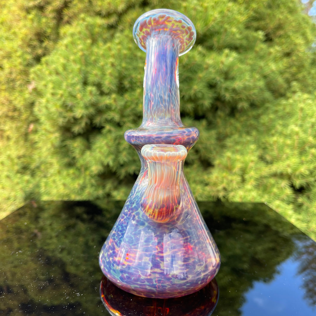 Purple Nebula Mini Rig with Black Planet Opal - No. 3 Glass Pipe Tako Glass   