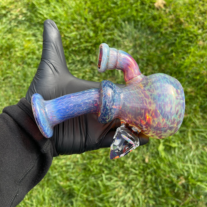 Purple Nebula Mini Rig - No. 4 Glass Pipe Tako Glass   