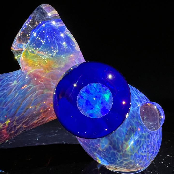 Purple Nebula Drop Hammer with Opal Planet Glass Pipe Tako Glass   