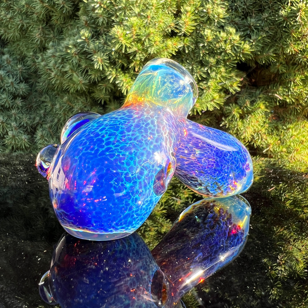 Purple Nebula Drop Hammer with Opal Coin Glass Pipe Tako Glass   