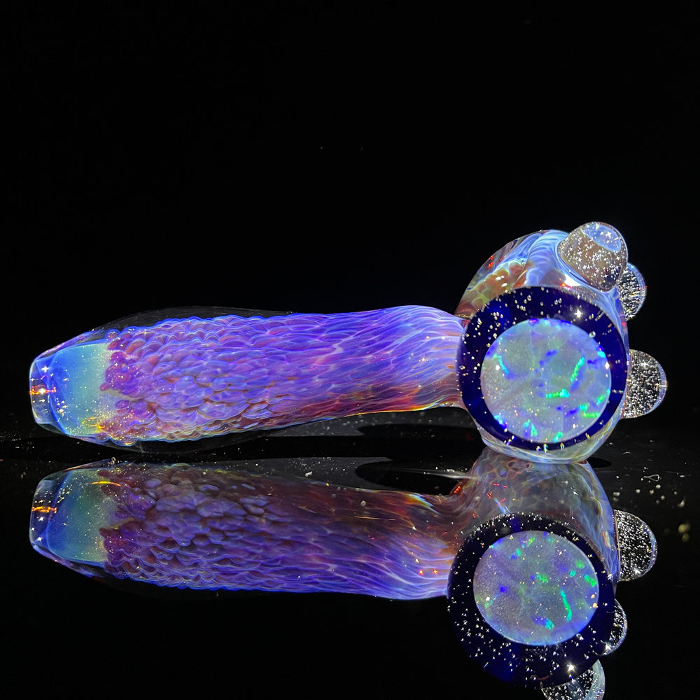 Purple Nebula Opal UV Pipe Glass Pipe Tako Glass   