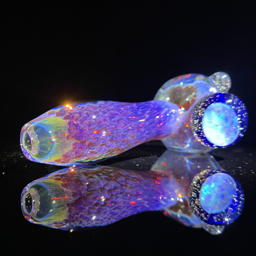 Purple Nebula Opal UV Pipe Glass Pipe Tako Glass   