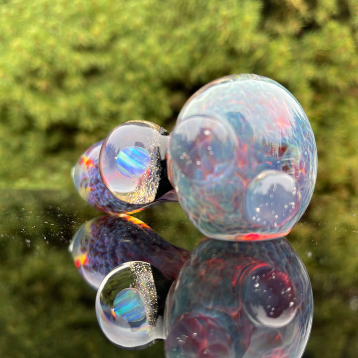 Purple Nebula Opal UV Pipe Glass Pipe Tako Glass   