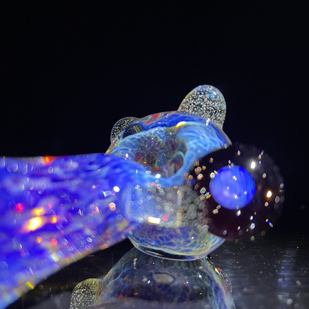 Purple Nebula Opal UV Pipe Glass Pipe Tako Glass   