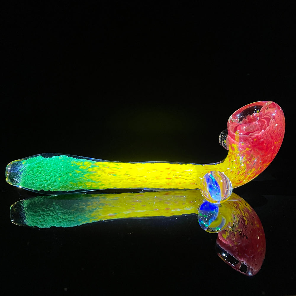 XL Rasta UV Sherlock Glass Pipe Tako Glass   