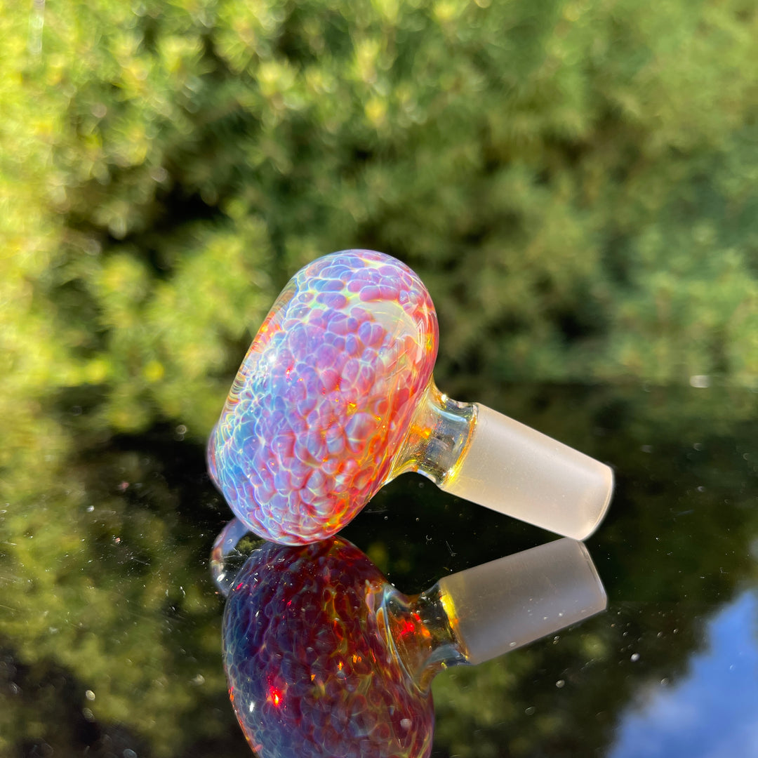 14 mm Purple Nebula Pull Slide with Magnifying Marble Accessory Tako Glass   