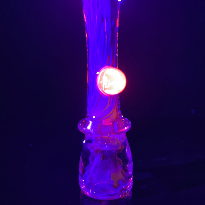 Tiffany's Purple Nebula UV Chillum Glass Pipe Tako Glass   