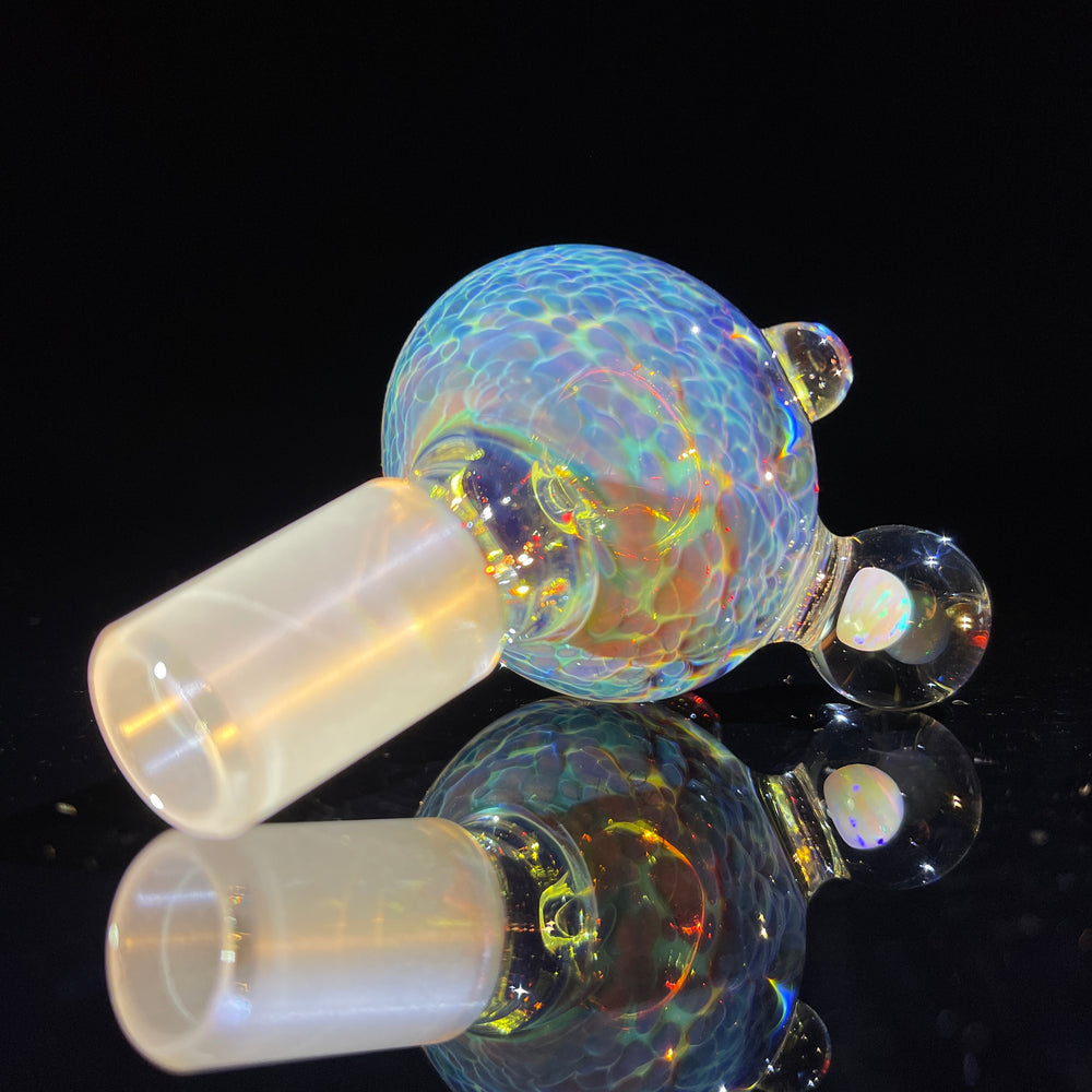 18 mm Purple Nebula Pull Slide with White Planet Opal Accessory Tako Glass   