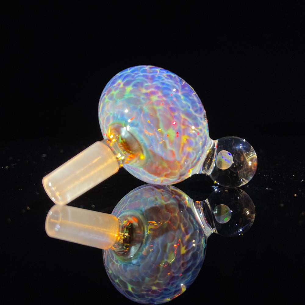 10 mm Purple Nebula Pull Slide with Black Planet Opal Accessory Tako Glass   