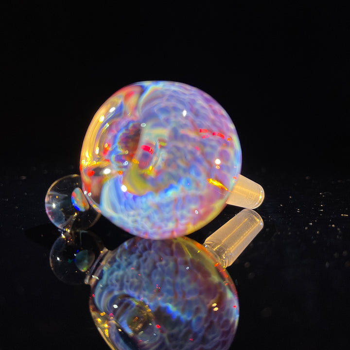 10 mm Purple Nebula Pull Slide with Black Planet Opal Accessory Tako Glass   