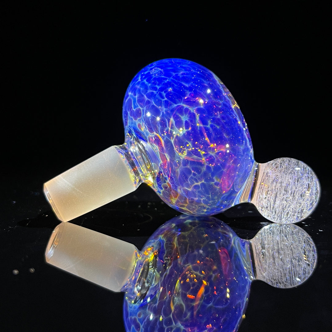 14 mm Purple Nebula Pull Slide with Dichro Universe Marble Accessory Tako Glass   