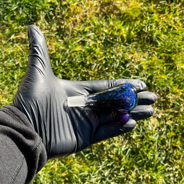 14 mm Purple Nebula Pull Slide Accessory Tako Glass   