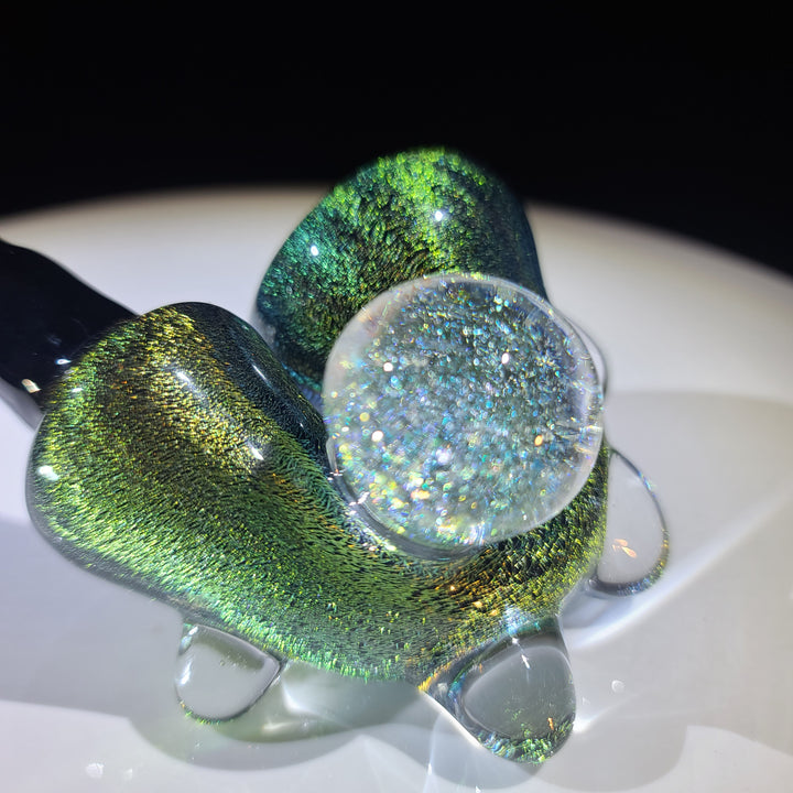 Super Sick Green Dichro Sherlock Glass Pipe TG   