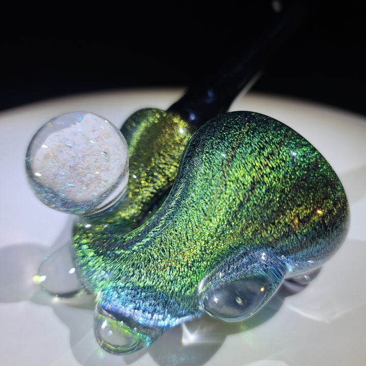Super Sick Green Dichro Sherlock Glass Pipe TG   