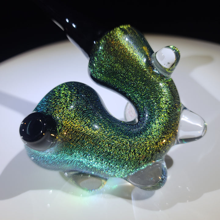 Super Sick Green Dichro Sherlock Glass Pipe TG   