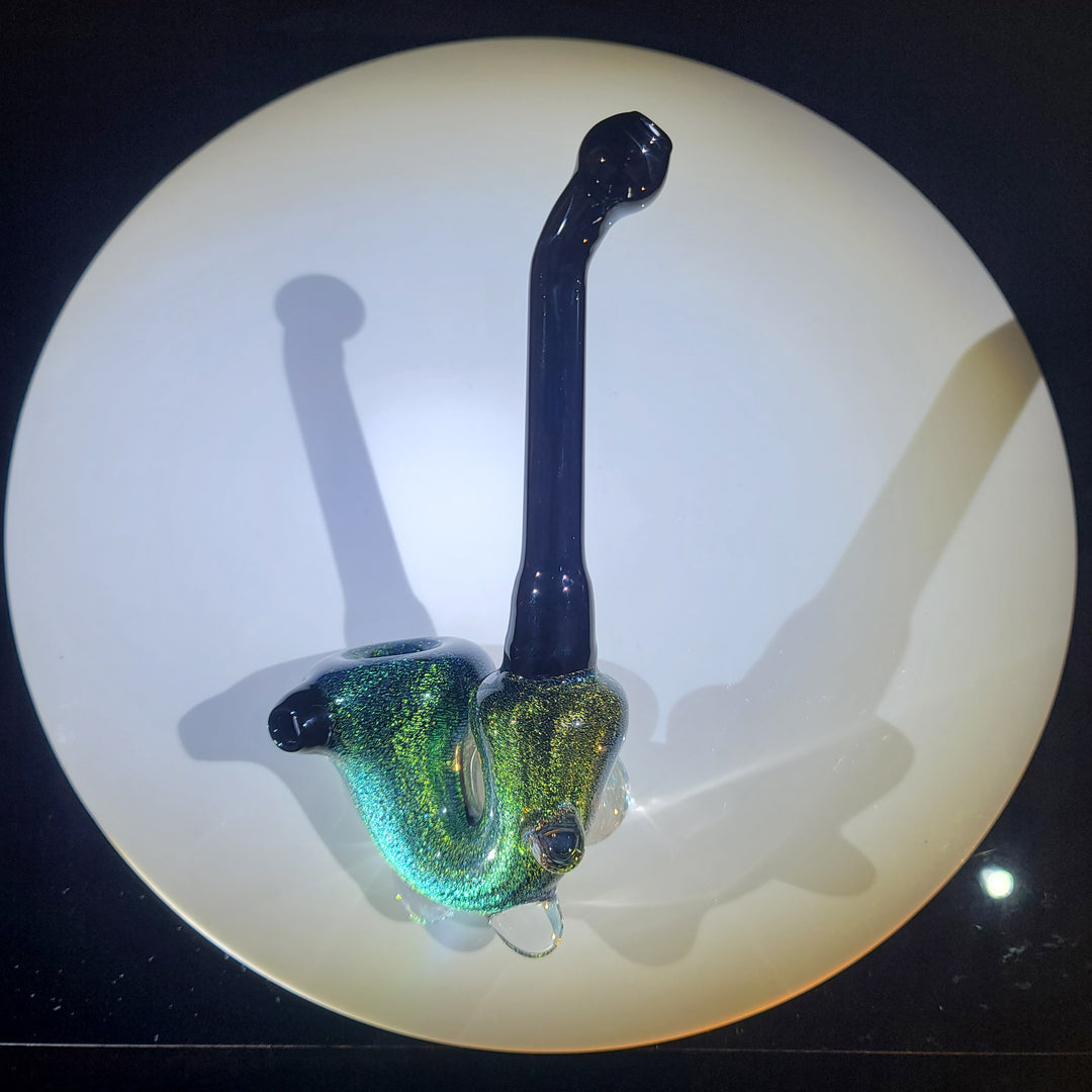 Super Sick Green Dichro Sherlock Glass Pipe TG   