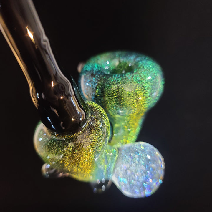 Super Sick Green Dichro Sherlock Glass Pipe TG   