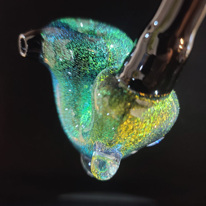 Super Sick Green Dichro Sherlock Glass Pipe TG   