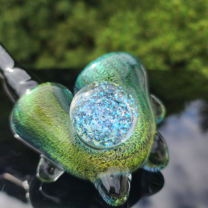 Super Sick Green Dichro Sherlock Glass Pipe TG   