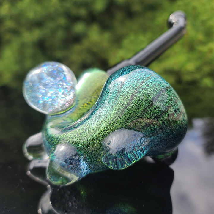 Super Sick Green Dichro Sherlock Glass Pipe TG   