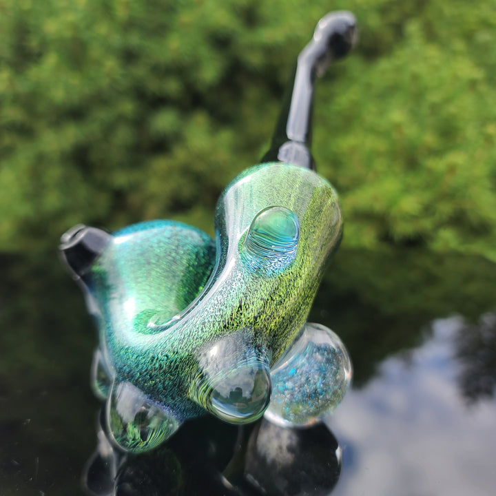Super Sick Green Dichro Sherlock Glass Pipe TG   