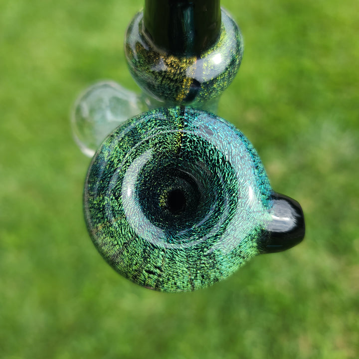 Super Sick Green Dichro Sherlock Glass Pipe TG   