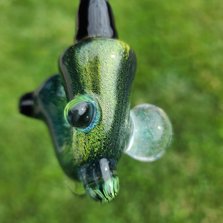 Super Sick Green Dichro Sherlock Glass Pipe TG   