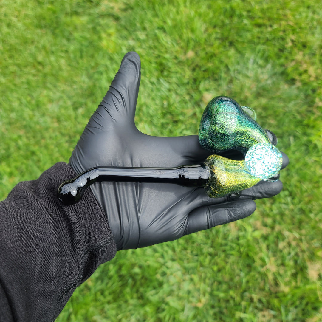 Super Sick Green Dichro Sherlock Glass Pipe TG   