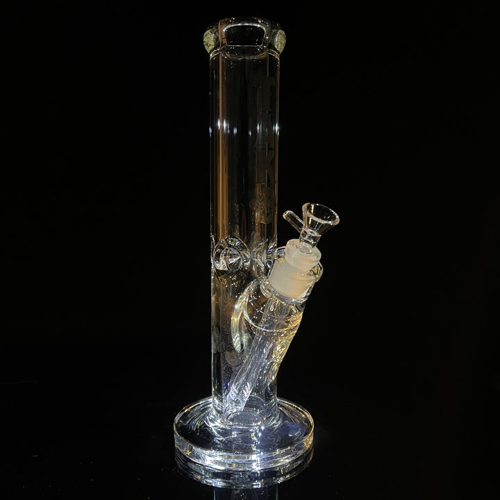 9mm Chunky Straight Bong 12" Glass Pipe TG   