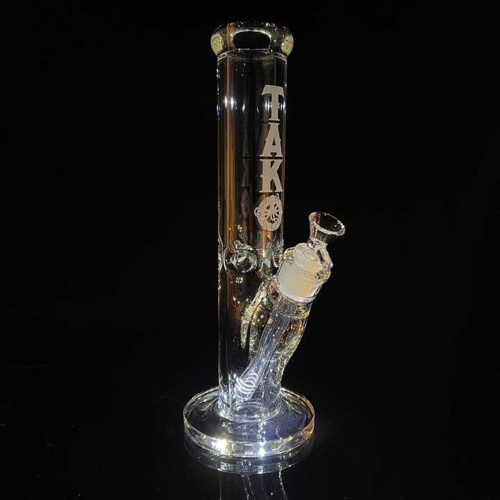 9mm Chunky Straight Bong 12" Glass Pipe TG   