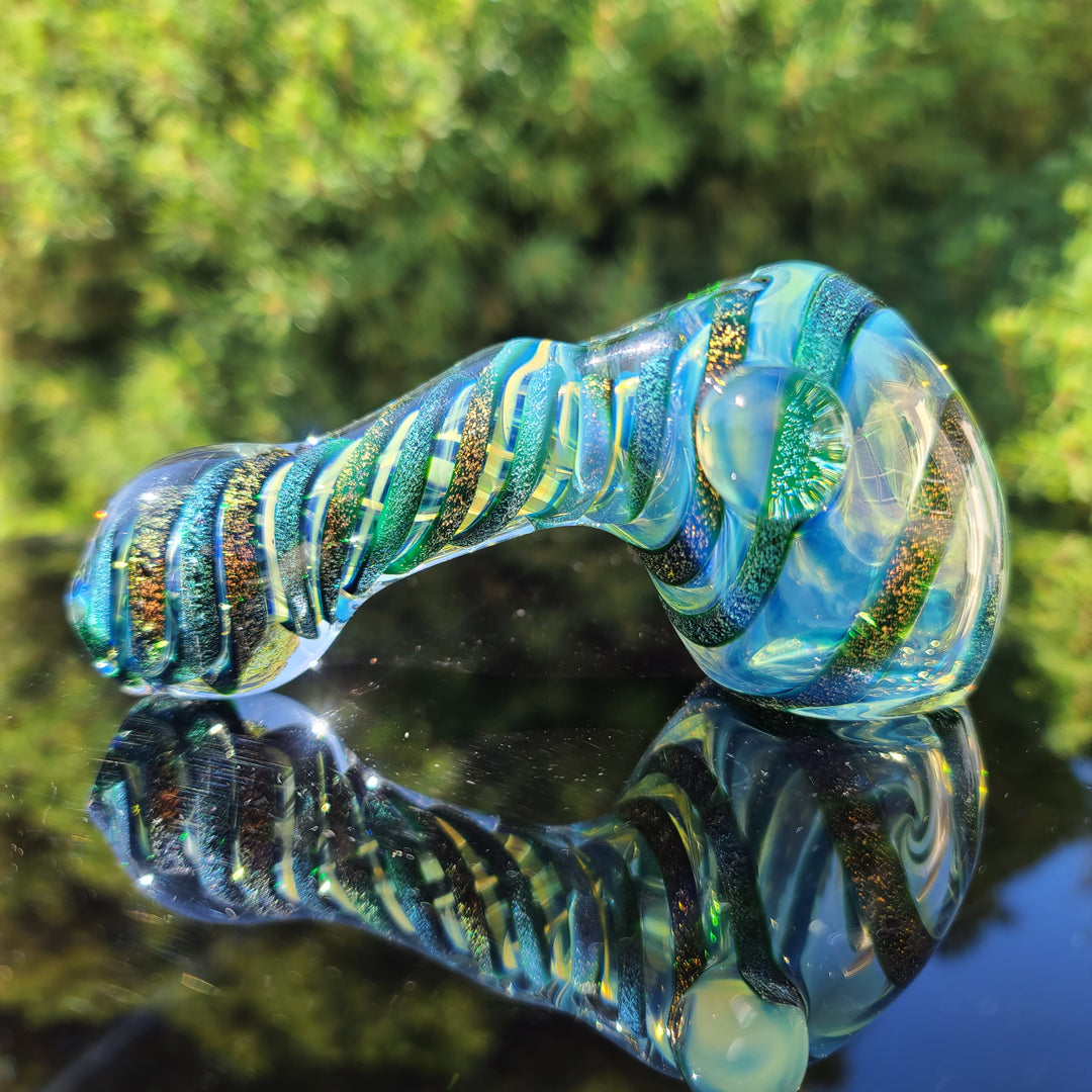 Droopy Dichro Hammer Glass Pipe Tiny Mike   