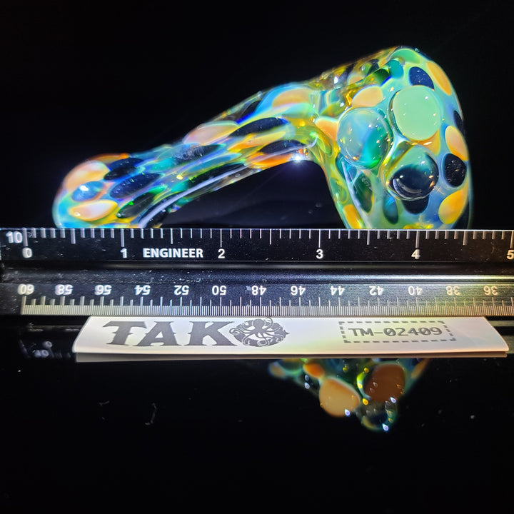 Droopy Moon Dot Hammer Glass Pipe Tiny Mike   