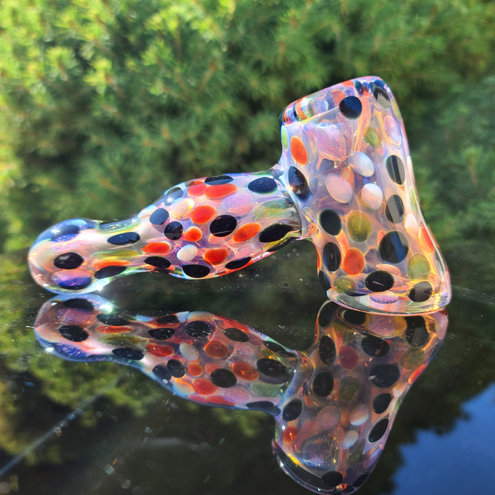 Moon Dot Inside Out Hammer Glass Pipe Tiny Mike   