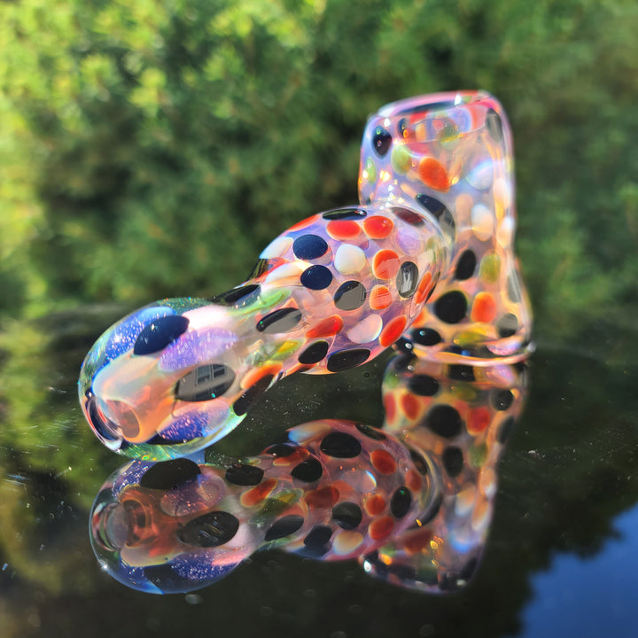 Moon Dot Inside Out Hammer Glass Pipe Tiny Mike   