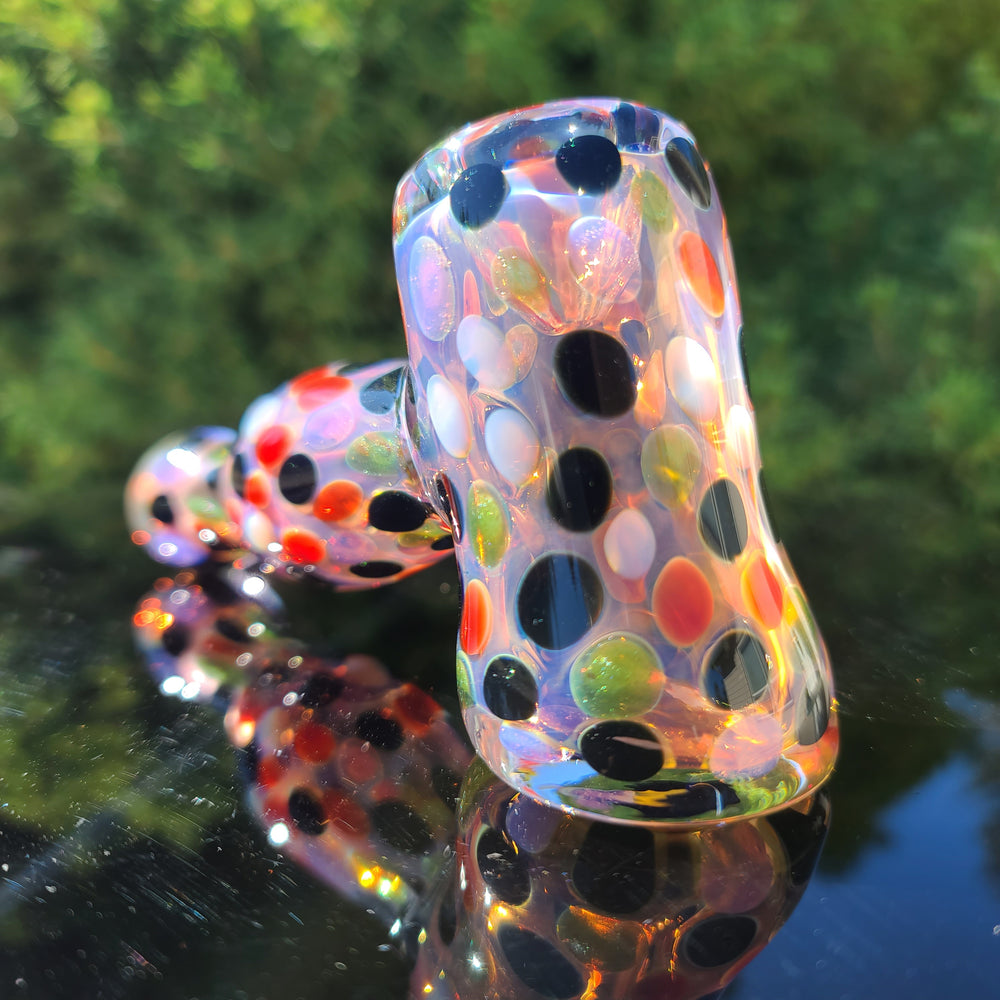 Moon Dot Inside Out Hammer Glass Pipe Tiny Mike   