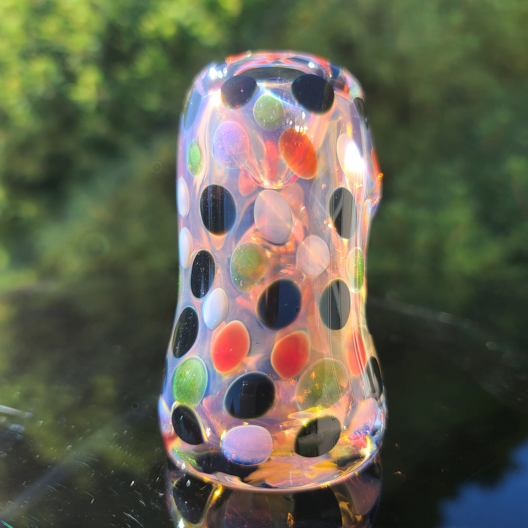 Moon Dot Inside Out Hammer Glass Pipe Tiny Mike   
